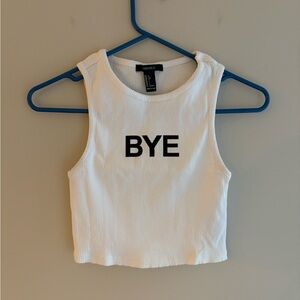 Forever 21 White Crop Top